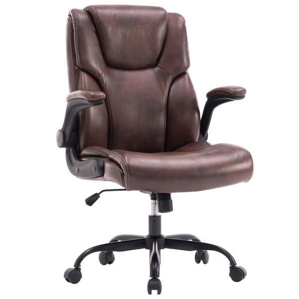 Leather Office Chair with Armrest Conference Room Chairs Office Chair
