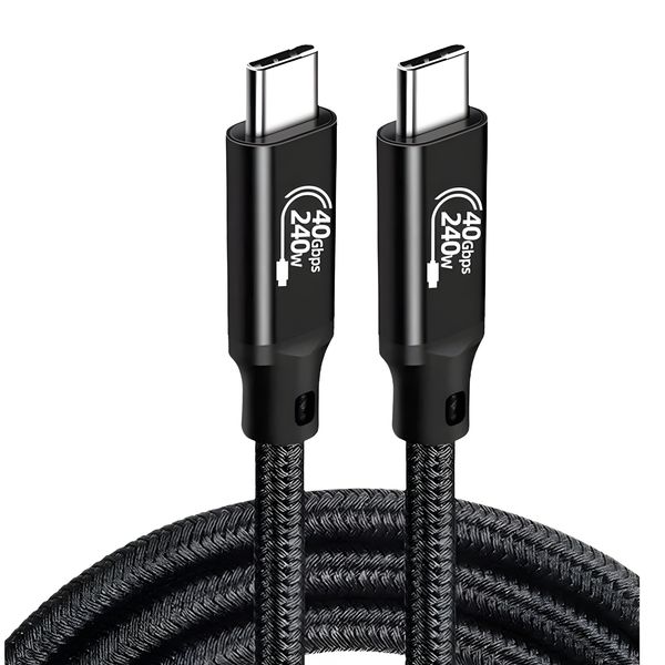 GNH 8K Compatible Braided Thunderbolt 4 240W 40Gbps Cable - Type C to C