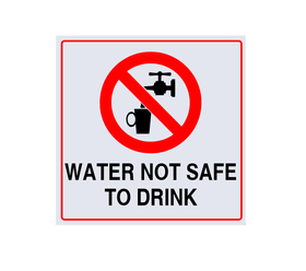 Water Not Safe To Drink Safety Sign | Shop Today. Get it Tomorrow