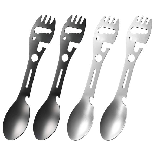 10 In 1 Camping Spork Multi-Functional Spork Spoon Can Opener