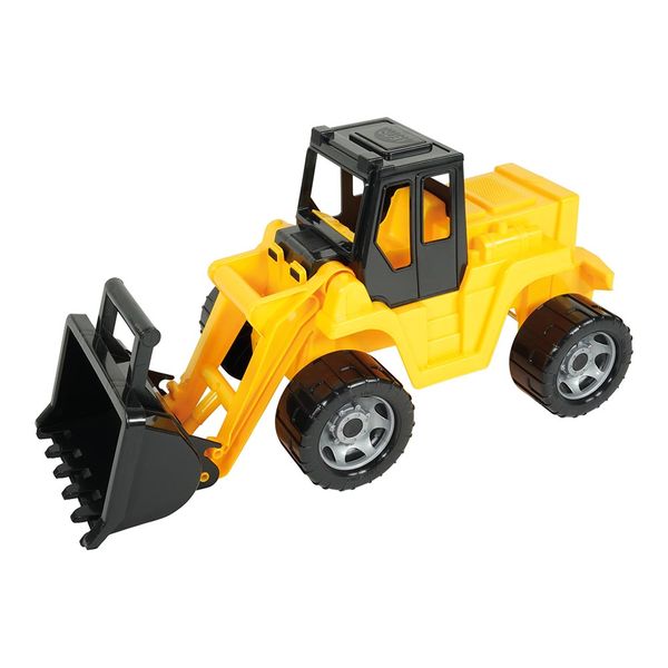 Lena Toy Earth Mover XL Giga Trucks in Black &amp; Yellow 63 x 27 x 30 cm