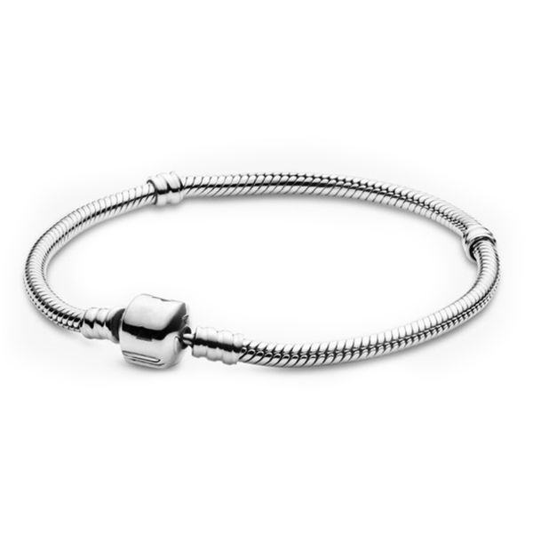 Sterling silver 925 Bracelet Snake Chain (Pandora Charms Compatible)