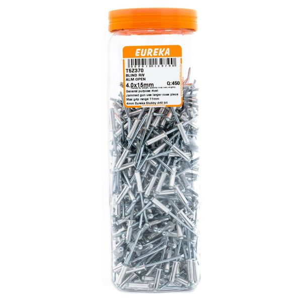 EUREKA Blind Rivet Aluminium Open 4 x 15mm Q:450 T5Z370