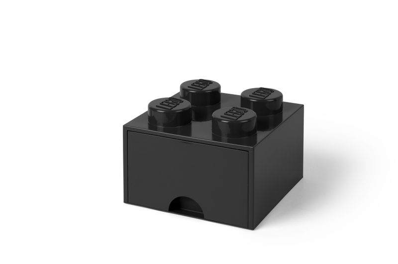 LEGO Brick Drawer 4 - Black (25cm Long)