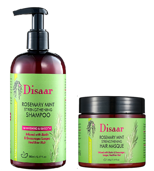 Disaar Rosemary Mint Shampoo (360ml) and Masque (340ml)