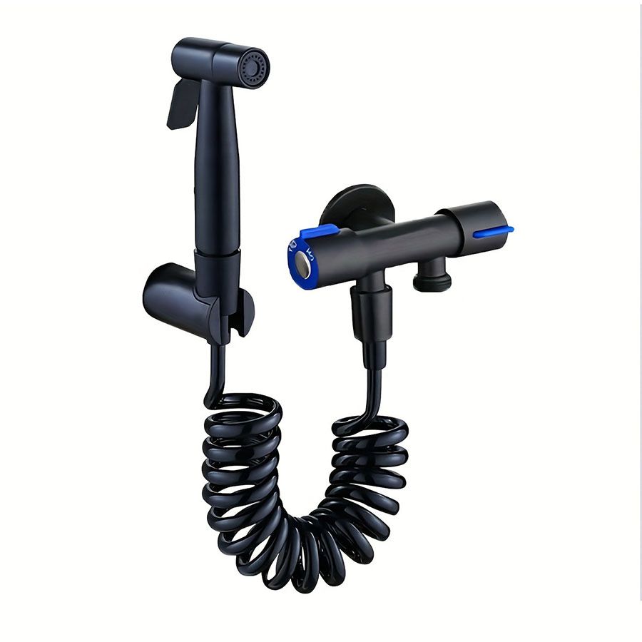 Stainless steel high pressure spray gun toilet toilet flushing set