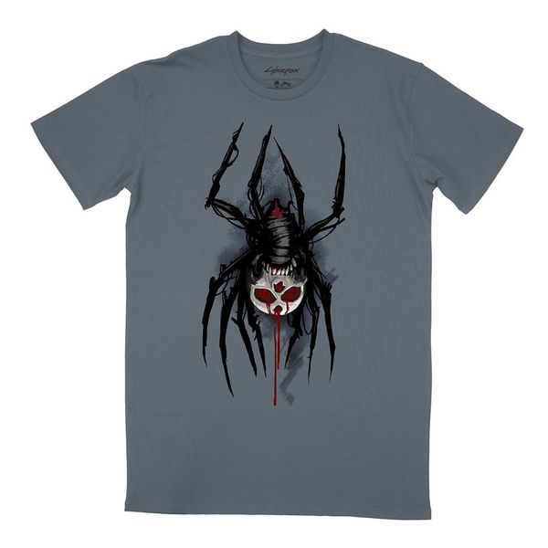 Cyberpunk 2077 - Maelstrom Spider Men's Steel Blue T-Shirt