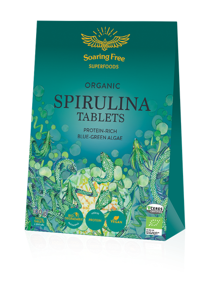 Soaring Free Organic Spirulina Tablets 100g