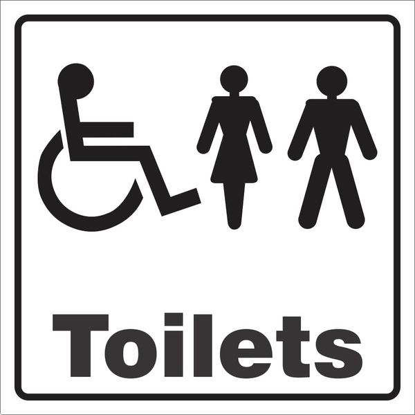 Toilets Combo Sign On Abs 290x290