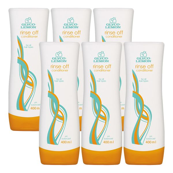 Glyco Lemon Family Conditioner Rinse-Off 400ml Pack of 6