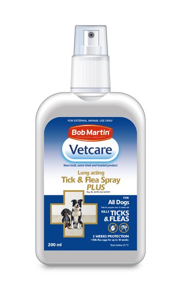 Bob Martin - Vetcare Long-Acting Tick &amp; Flea Spray - 200ml