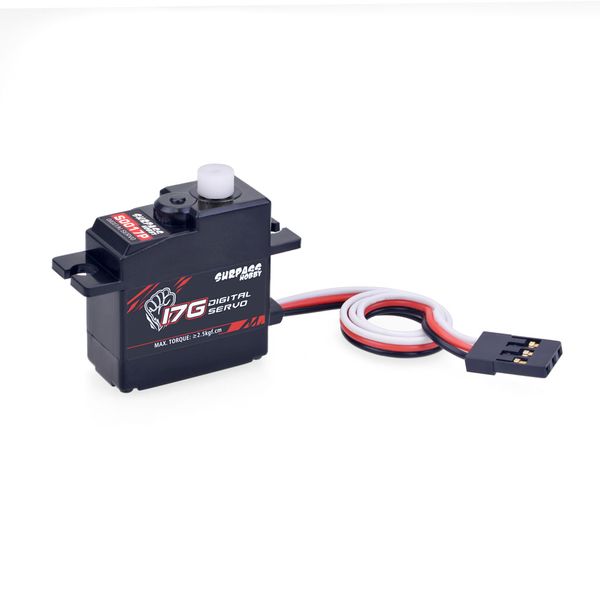 Surpass Hobby S0017P 17G Gear 1.8Kg Servo for Rc Airplane Robot 1/18