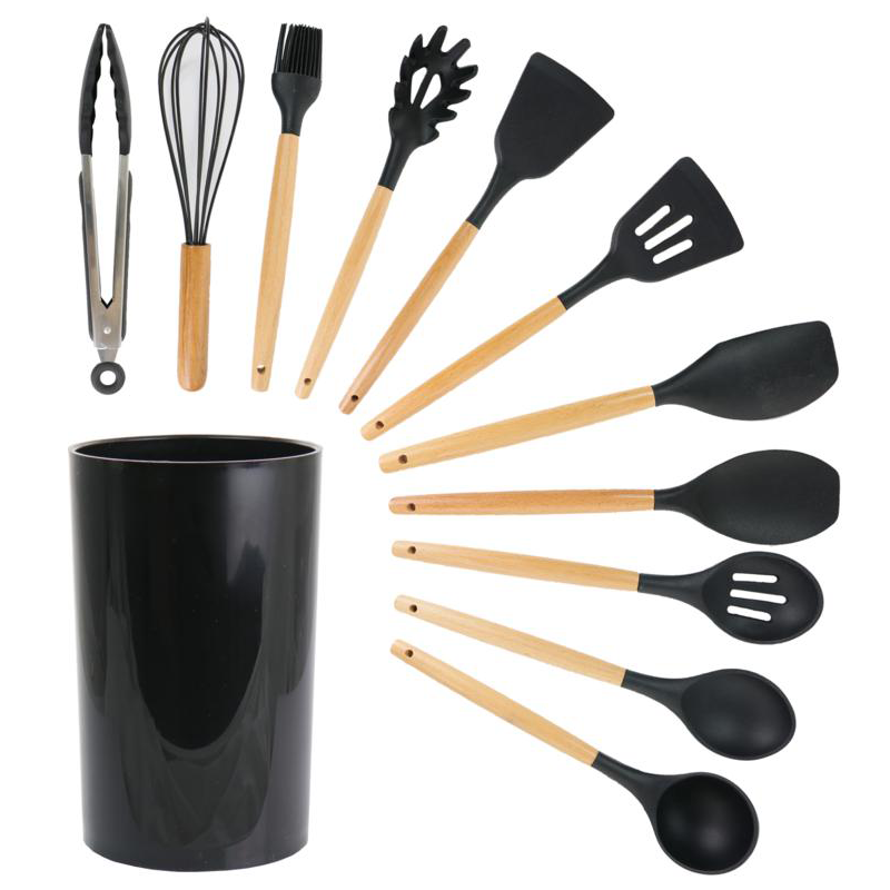 Kitchen Utensils Set of 12 NonStick Silicone Utensils Includes