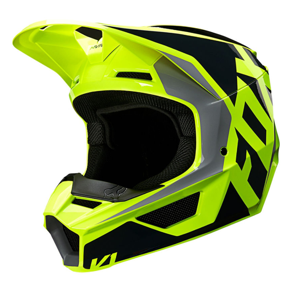 Fox Kids V1 Prix Orange/ Blue Helmet