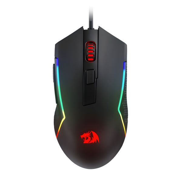 Redragon TRIDENT 10000DPI 6-Button RGB Gaming Mouse - Black