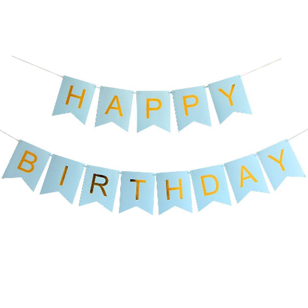iKids Happy Birthday Banner Pink