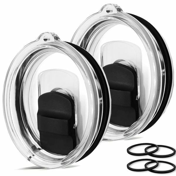 2 Piece Replacement 20oz Tumbler Lids Includes 4 silicone sealing rings