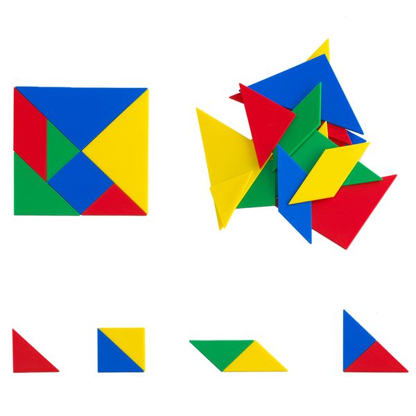 EDX Education Tangrams Soft Plastic - 28 piece