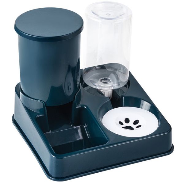 Pet Feeder and Water Dispenser Automatic Cat Food Dispenser Double Cat Bowl