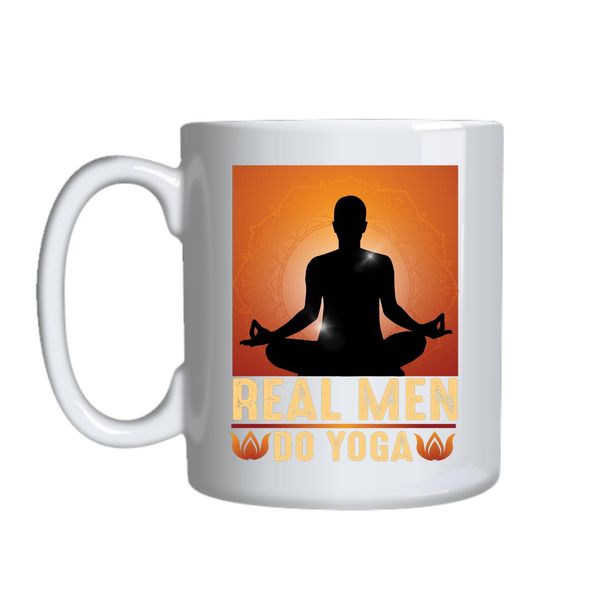 Real Men Do Yoga Mug Gift Idea 152