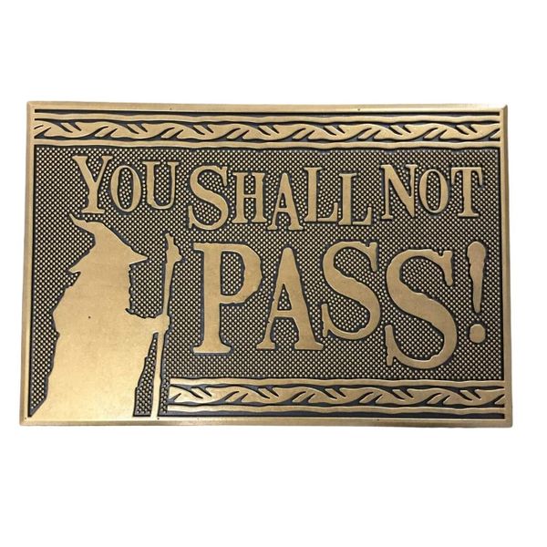 The Lord of the Rings - You Shall Not Pass Rubber Doormat