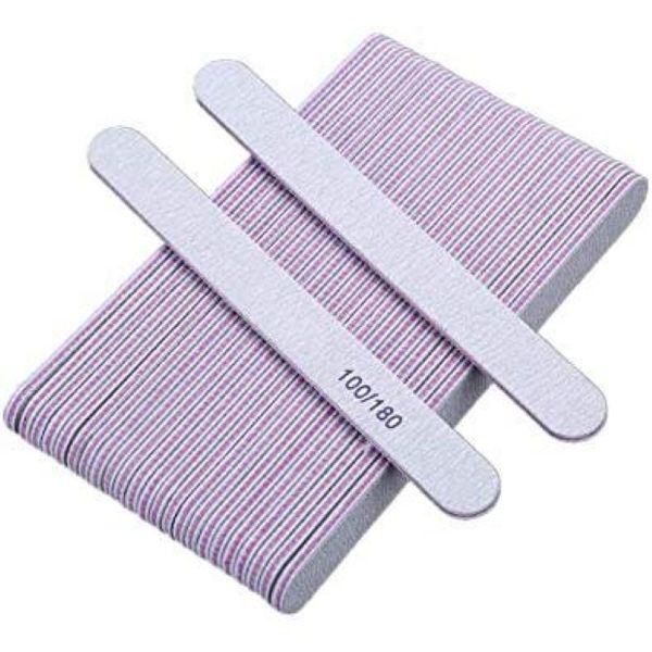 100PCS Nails Doubled Sides 100/180 Files