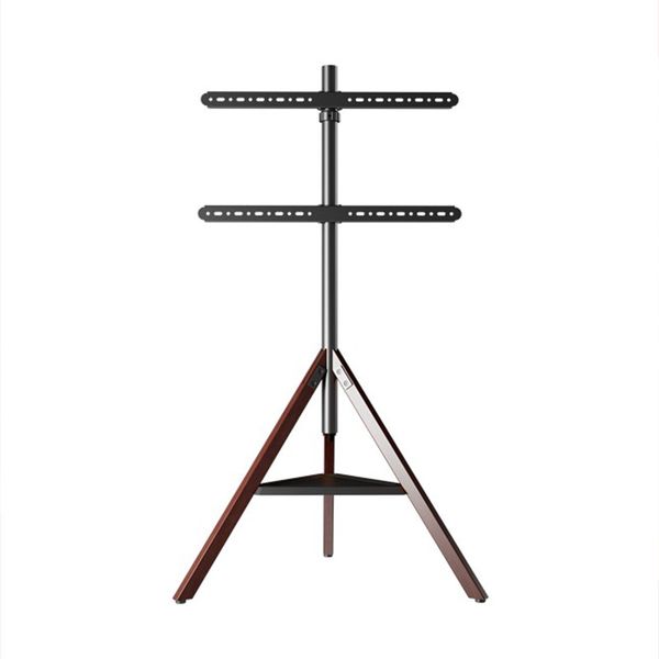 Beechwood TV Floor Stand Mount for 32-75" with Swivel Height Shelf