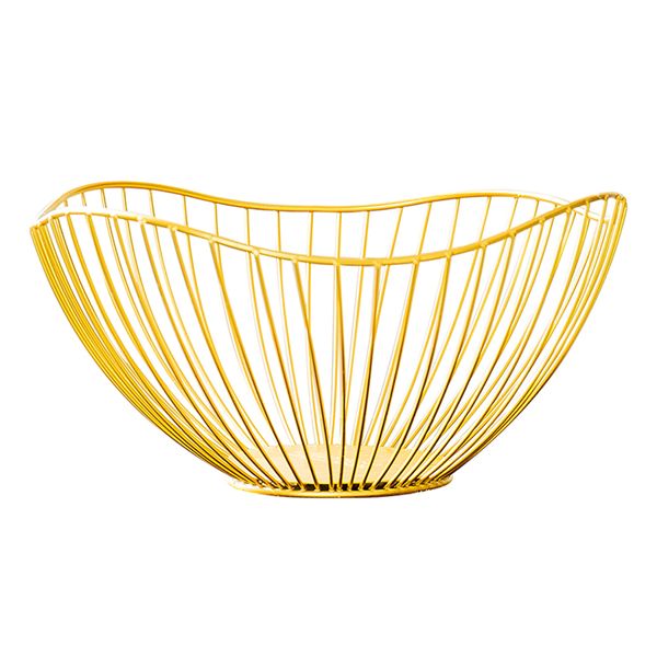 Creative Decorative Countertop Fruit Basket Bowl-Gold