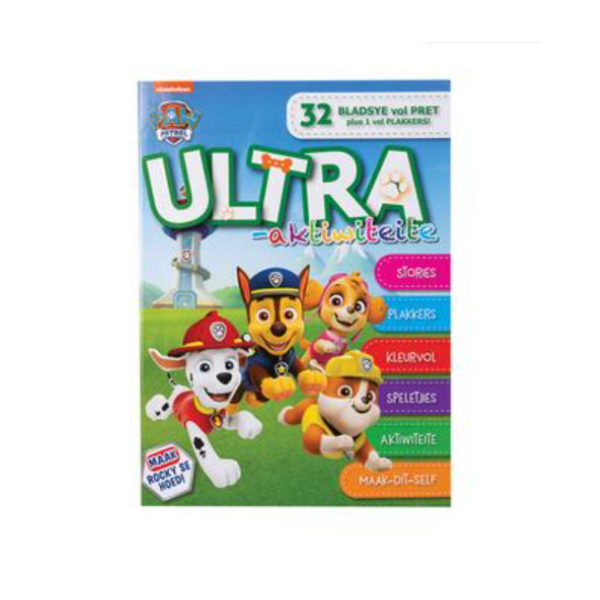 Ultra - Afrikaans Paw Patrol Activity Book - Set of 2