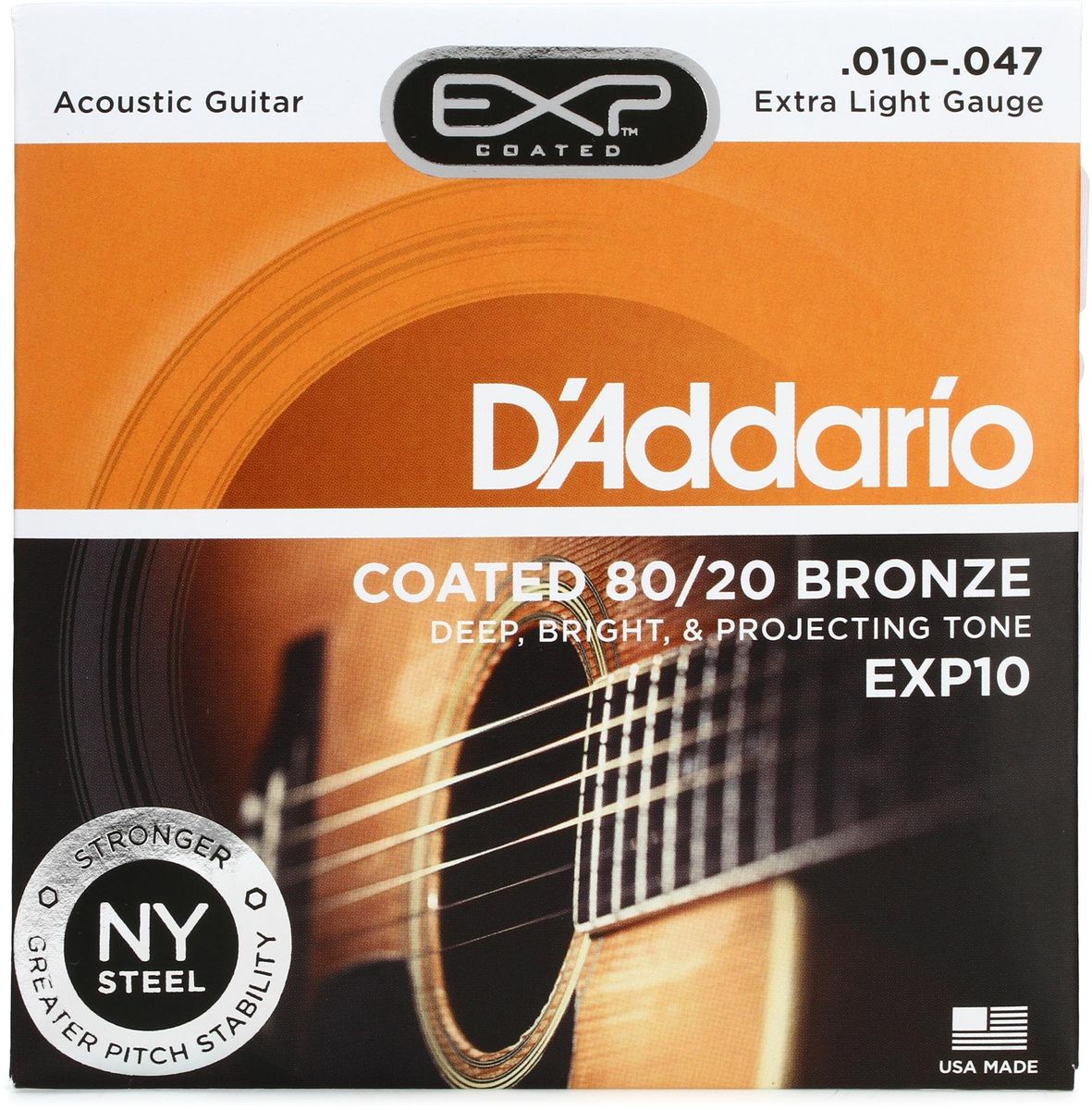 D'Addario EXP10 .010.047 Extra Light Acoustic Guitar Strings Buy