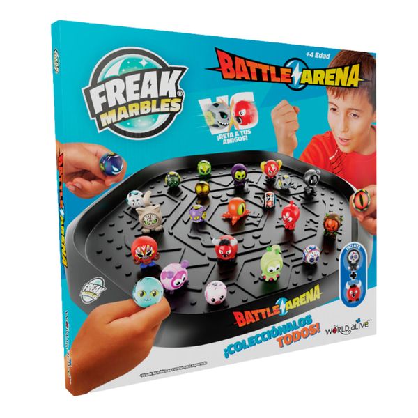 Freak Marbles Battlefield Arena and 2 Marbles