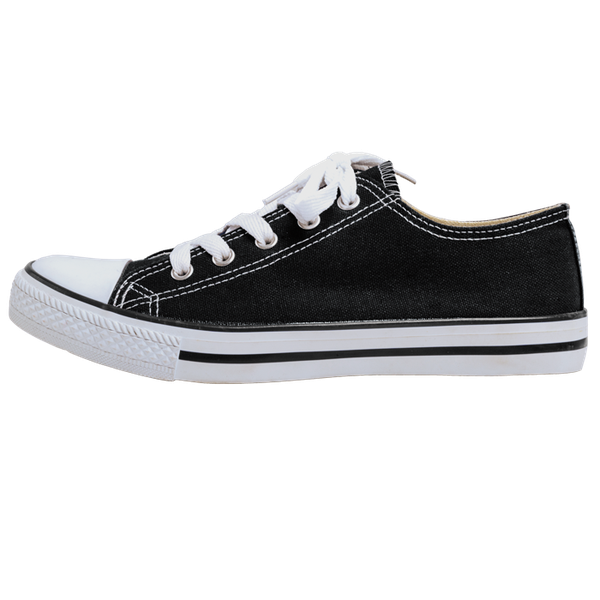 Barron Canvas Lace Up Shoe - Black