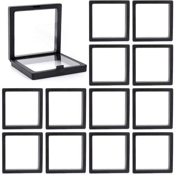 20-Pack Jewelry Storage Boxes - Black 7x7x2cm