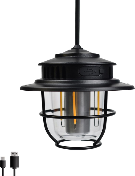 Bright LED Vintage Lantern Camping Light - Indoor &amp; Outdoor / Rechargeable