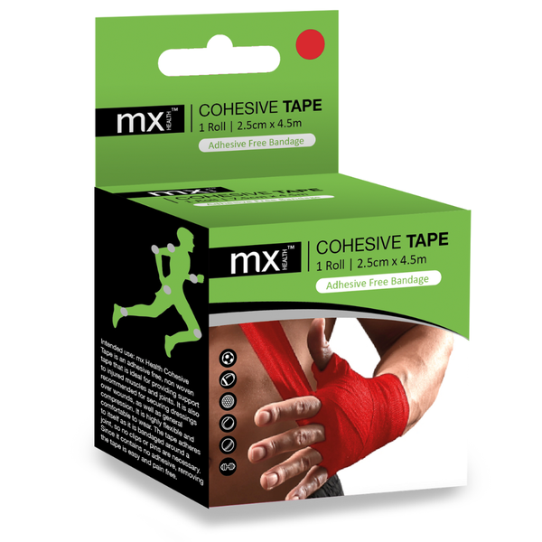 mx Cohesive Tape Red - 9 Packs