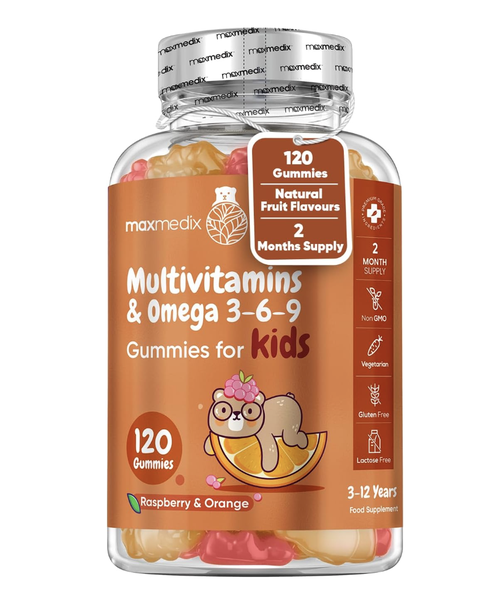 Multivitamins &amp; Omega 3, 6 &amp; 9 Gummies for Kids 2 Month Supply