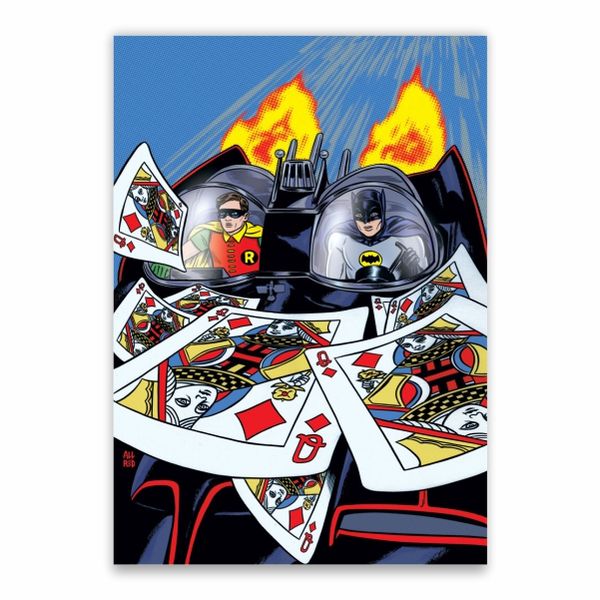 Batman And Robin In The Batmobile Poster - A1