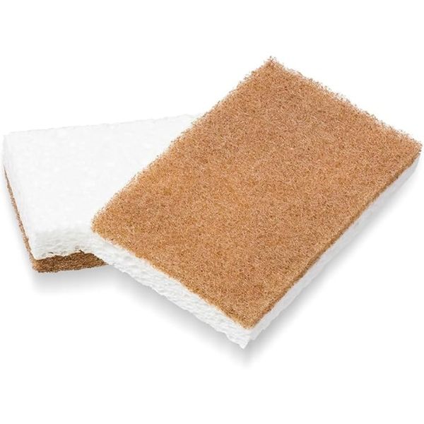 Sisal Pulp, Cotton, Coconut Fiber, Double-Layer Wood Pulp Sponge