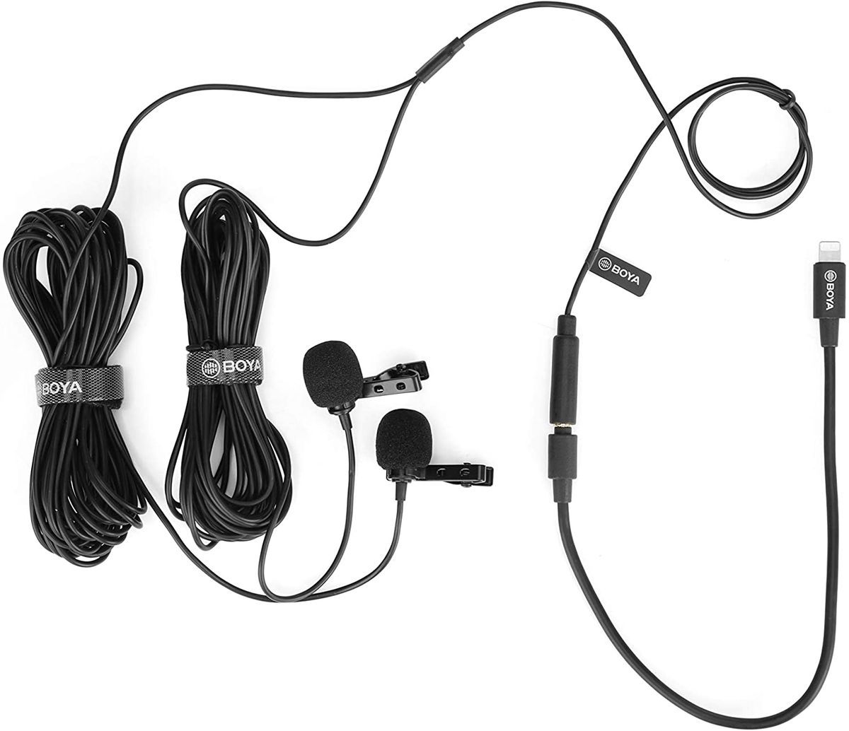 Boya BYM2D Digital Omnidirectional Dualhead Lavalier Microphones Buy Online in South Africa