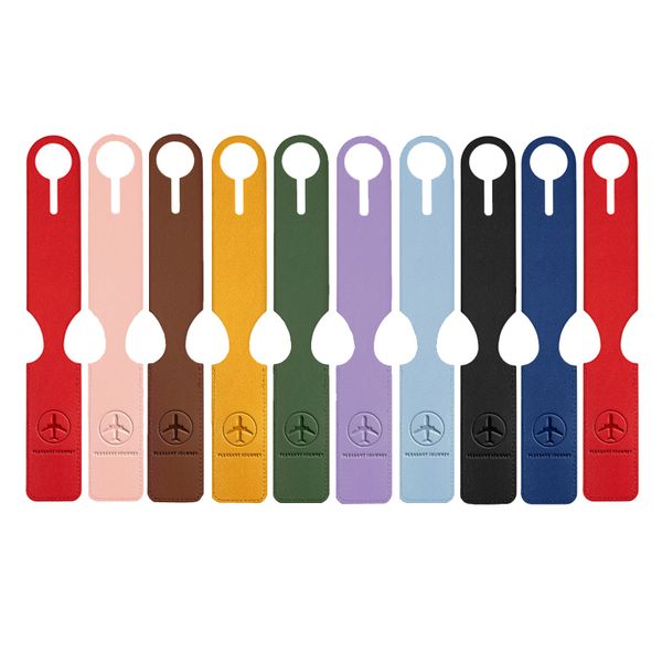 Double-Sided Leather Luggage Tags-Pack of 10