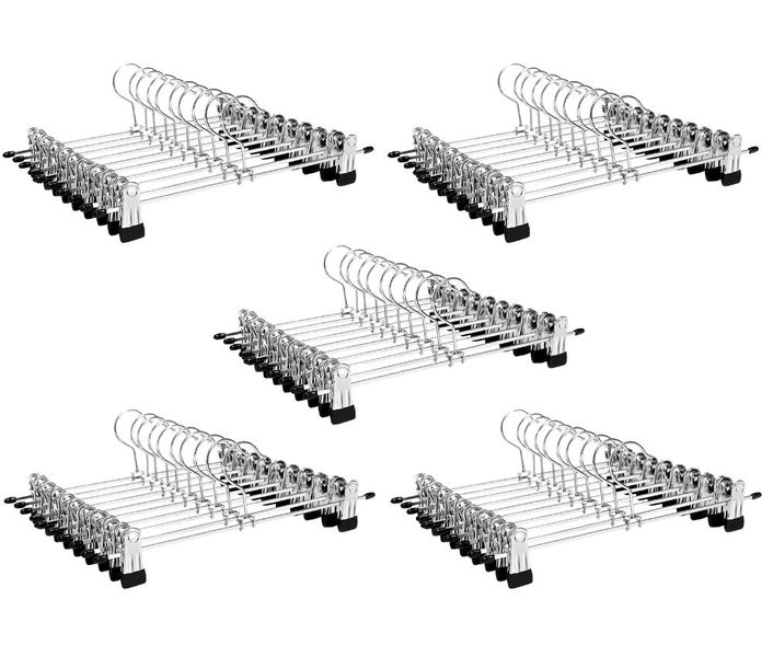 Clip Hangers For Skirts and Pants Pack of 50
