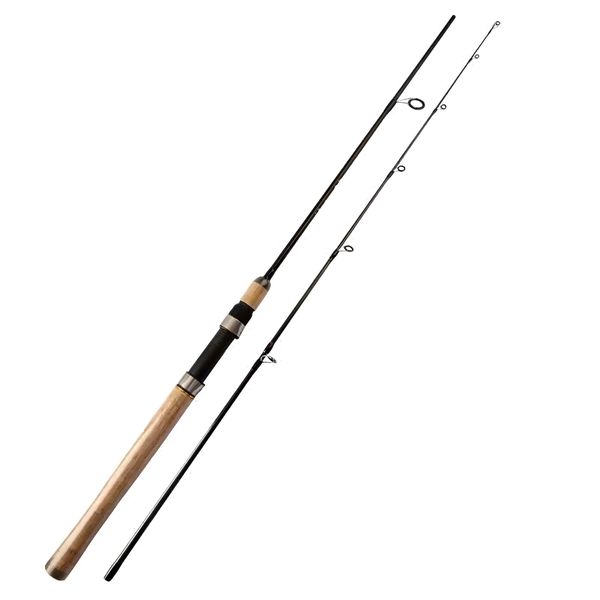 93cm Long Carbon Telescopic Portable Fishing Pole with Cork Grip - Black