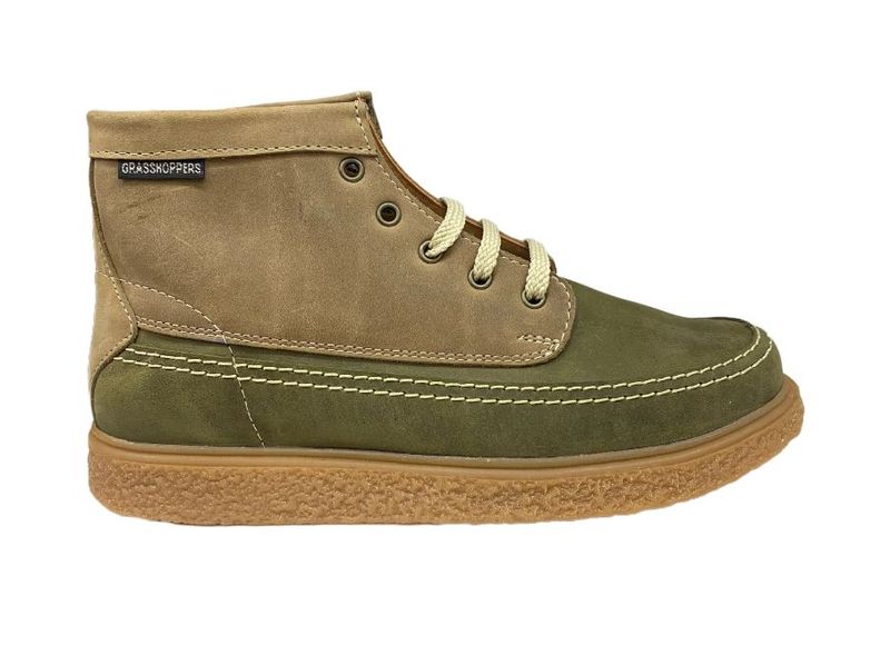 Grasshoppers - Mens Oregon Olive/Putty San Diego Lace up Boots