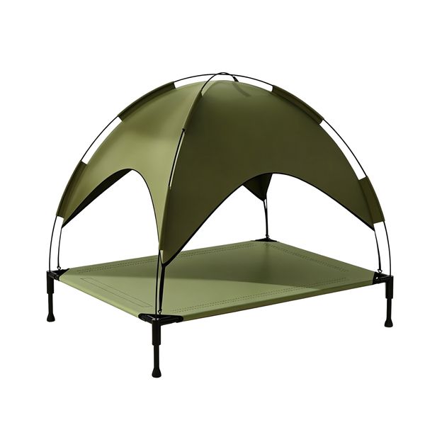 Large Cooling Elevated Pet Camping Bed 83×62cm for Dog Cat