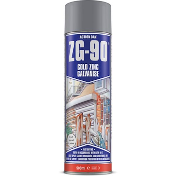 Zinc Galvanised Spray Zg-90 Silver 500Ml
