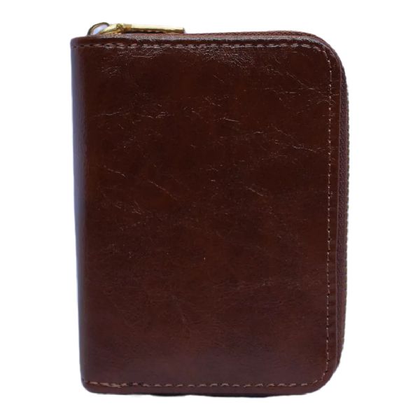 Skywalker PU Leather Zip Around Card Holder for 11 Cards