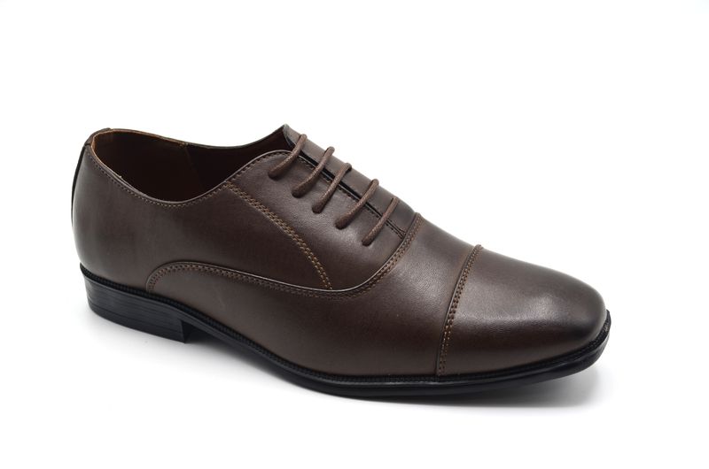 TTP Men's Classic Square Toe Lace-Up Dress Shoe