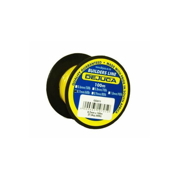 Dejuca - Builders Line - 60lb - 0.7mm X 100m - 27.3kg - 3 Pack