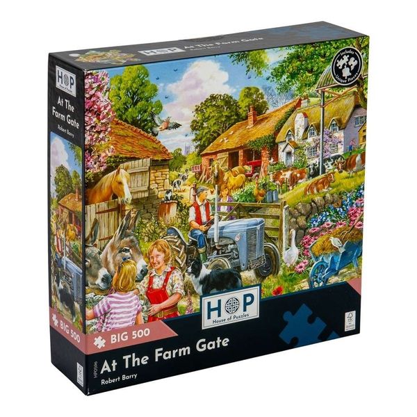House of Puzzles - At The Farm Gate - XL Pieces - 500 Piece Jigsaw Puzzle