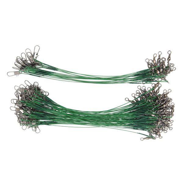 100 Pieces Steel Wire Leaders (15cm Saltwater)